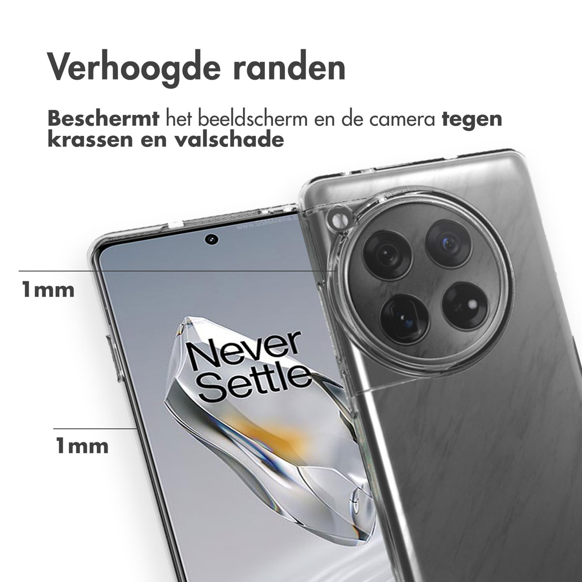 Accezz Clear Backcover OnePlus 12 - Transparant - Afbeelding 9