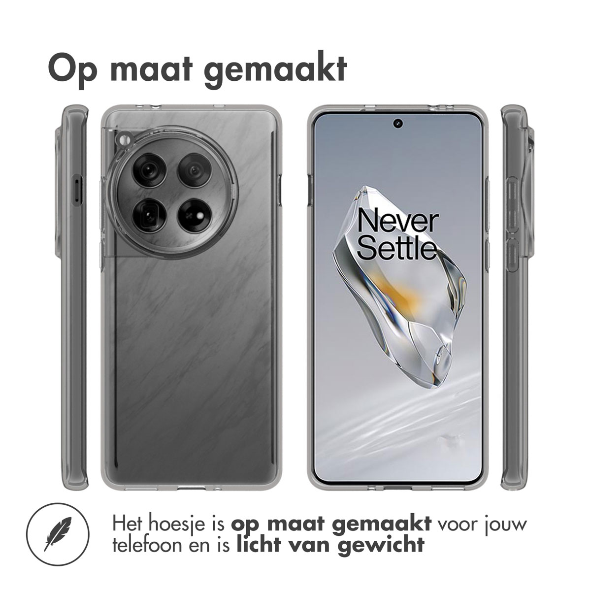 Accezz Clear Backcover OnePlus 12 - Transparant - Afbeelding 10