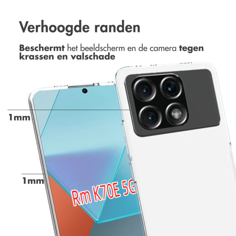 Accezz Clear Backcover Xiaomi Poco X6 Pro - Transparant - Afbeelding 4