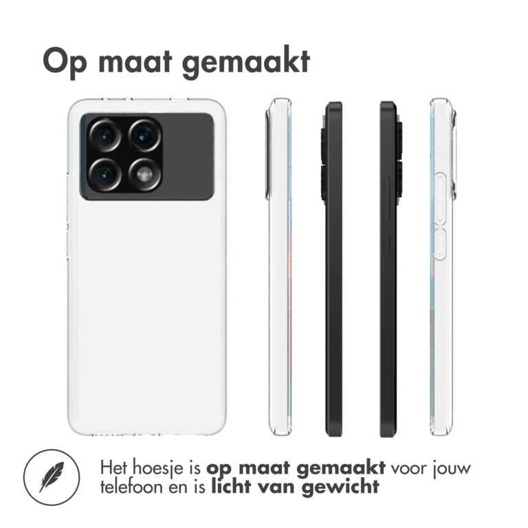 Accezz Clear Backcover Xiaomi Poco X6 Pro - Transparant - Afbeelding 3