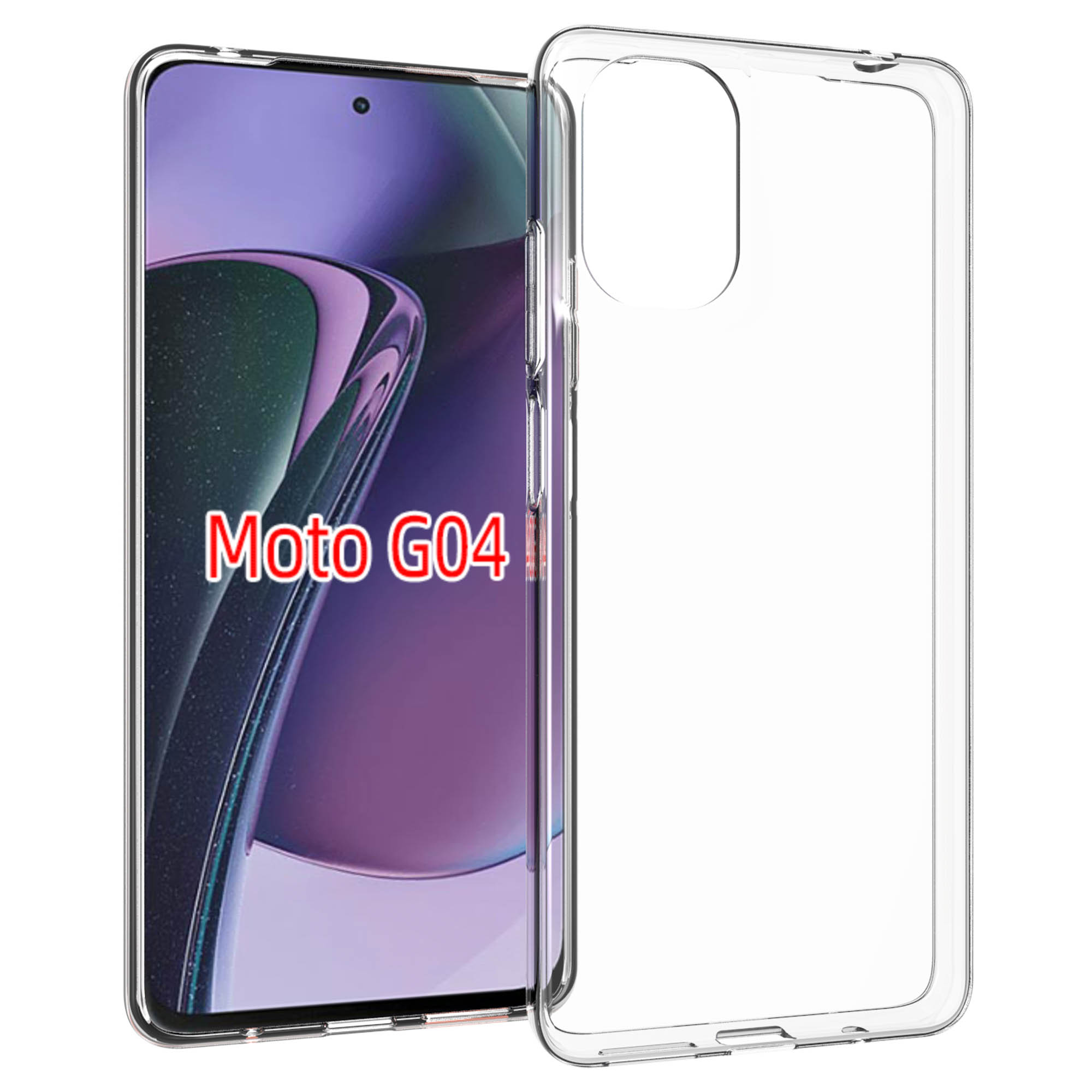 Accezz Clear Backcover Motorola Moto G04 / G24 - Transparant - Afbeelding 10