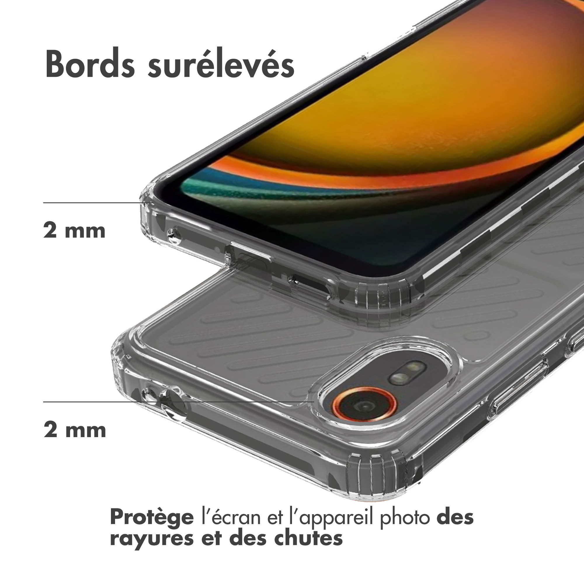 Accezz Xtreme Impact Backcover Samsung Galaxy Xcover 7 - Transparant - Afbeelding 8