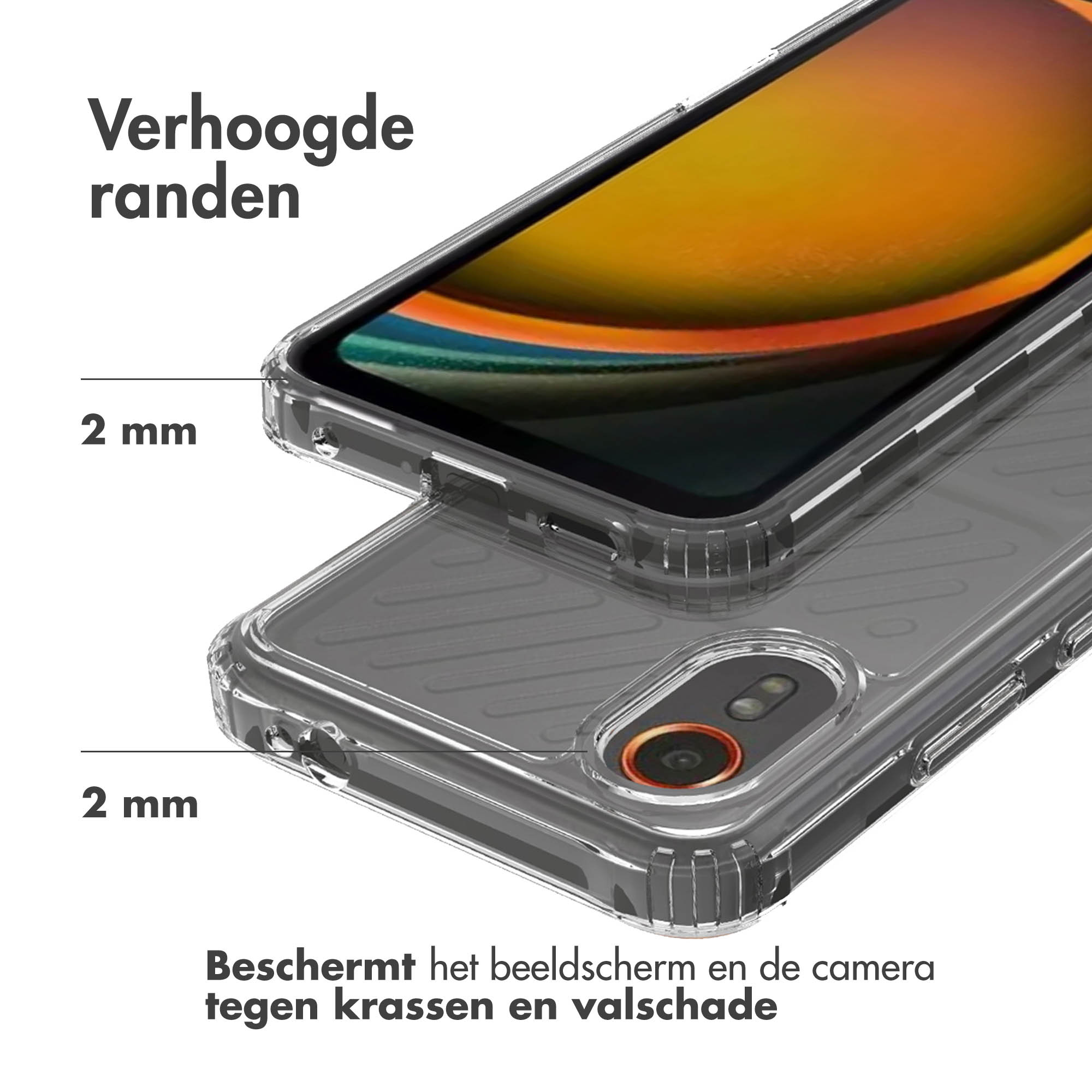 Accezz Xtreme Impact Backcover Samsung Galaxy Xcover 7 - Transparant - Afbeelding 7