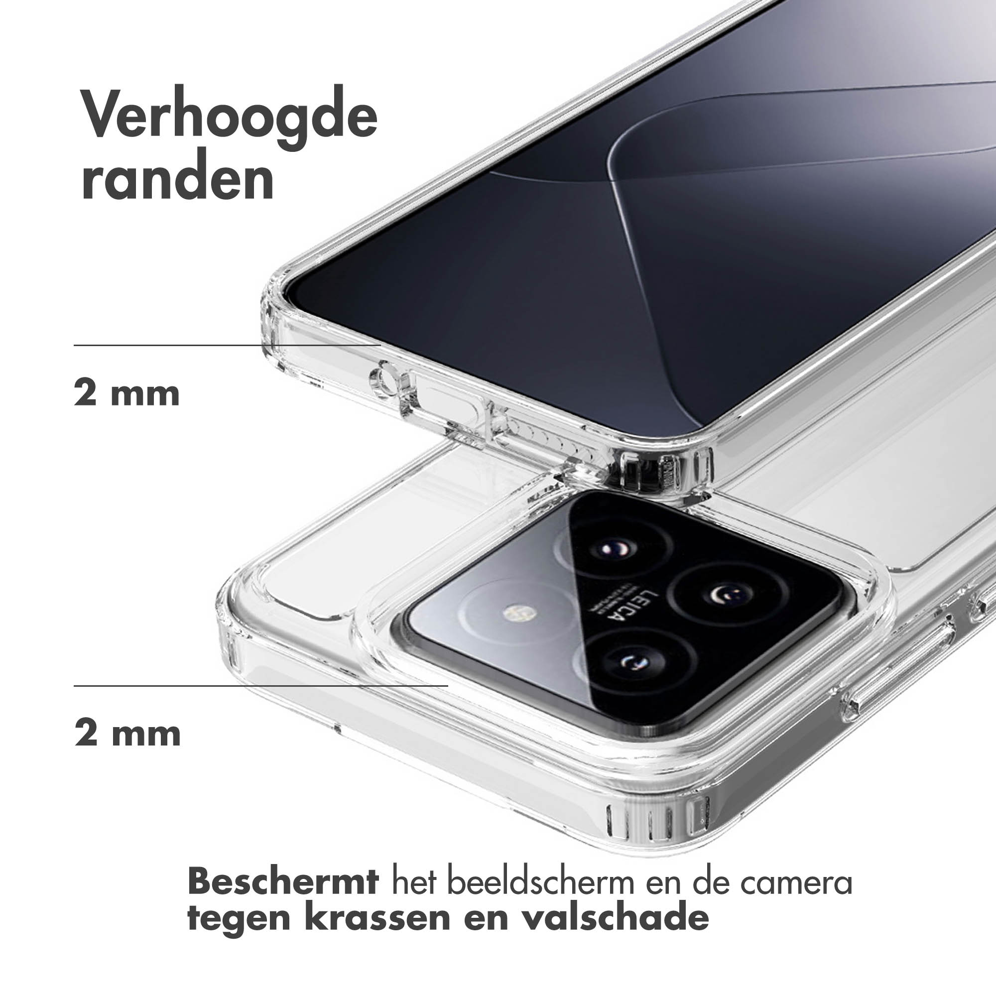 Accezz Xtreme Impact Backcover Xiaomi 14 - Transparant - Afbeelding 7