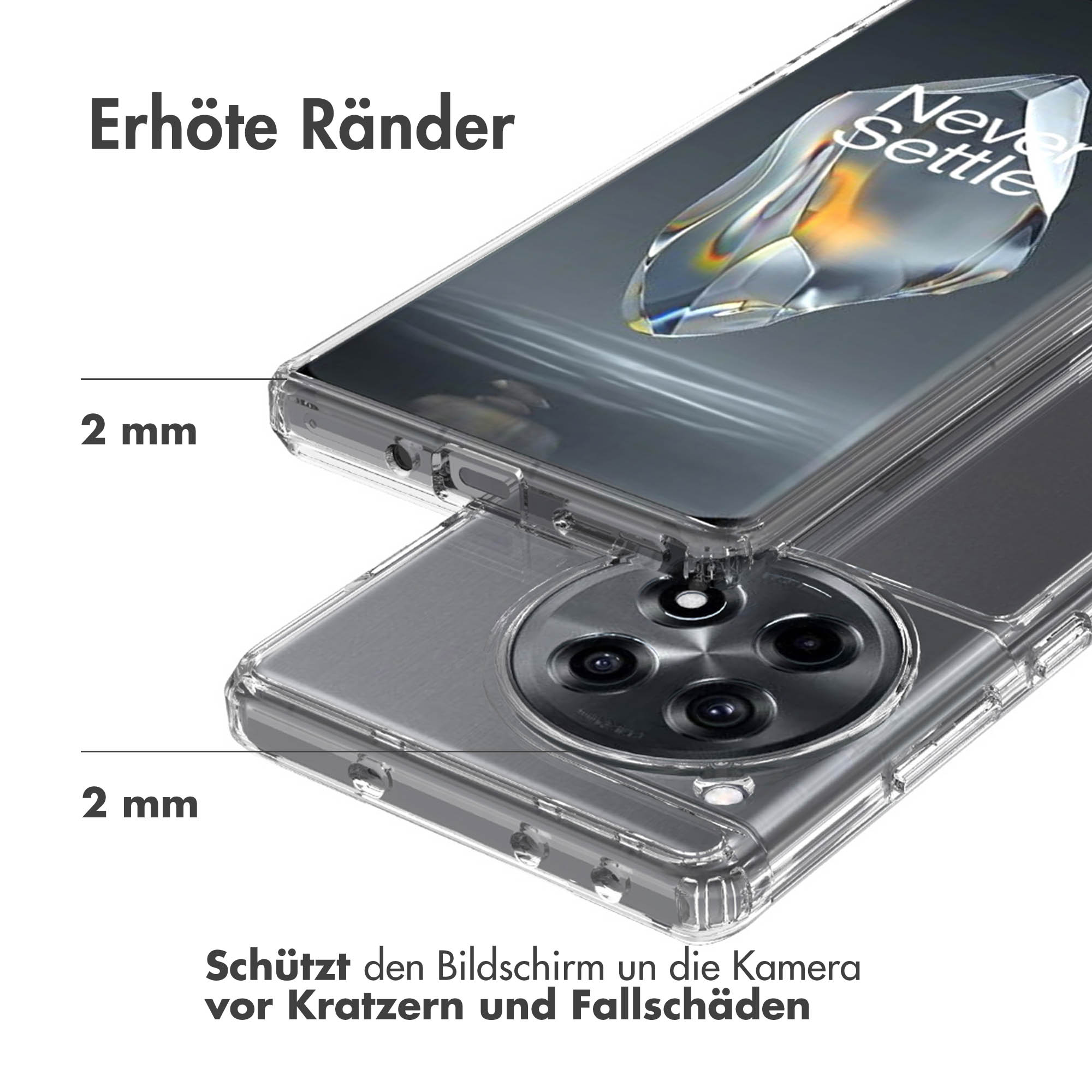 Accezz Xtreme Impact Backcover OnePlus 12R - Transparant - Afbeelding 9