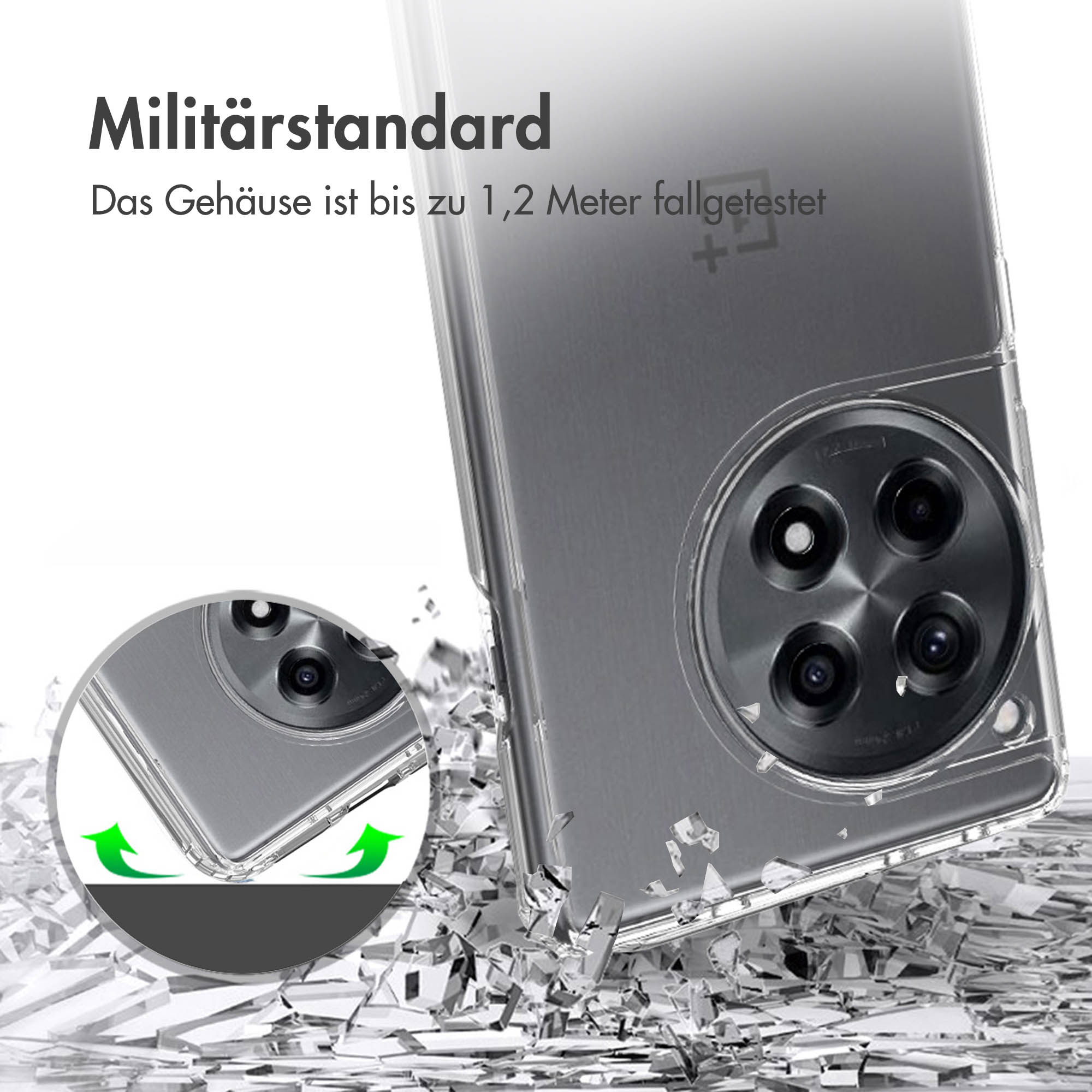 Accezz Xtreme Impact Backcover OnePlus 12R - Transparant - Afbeelding 5