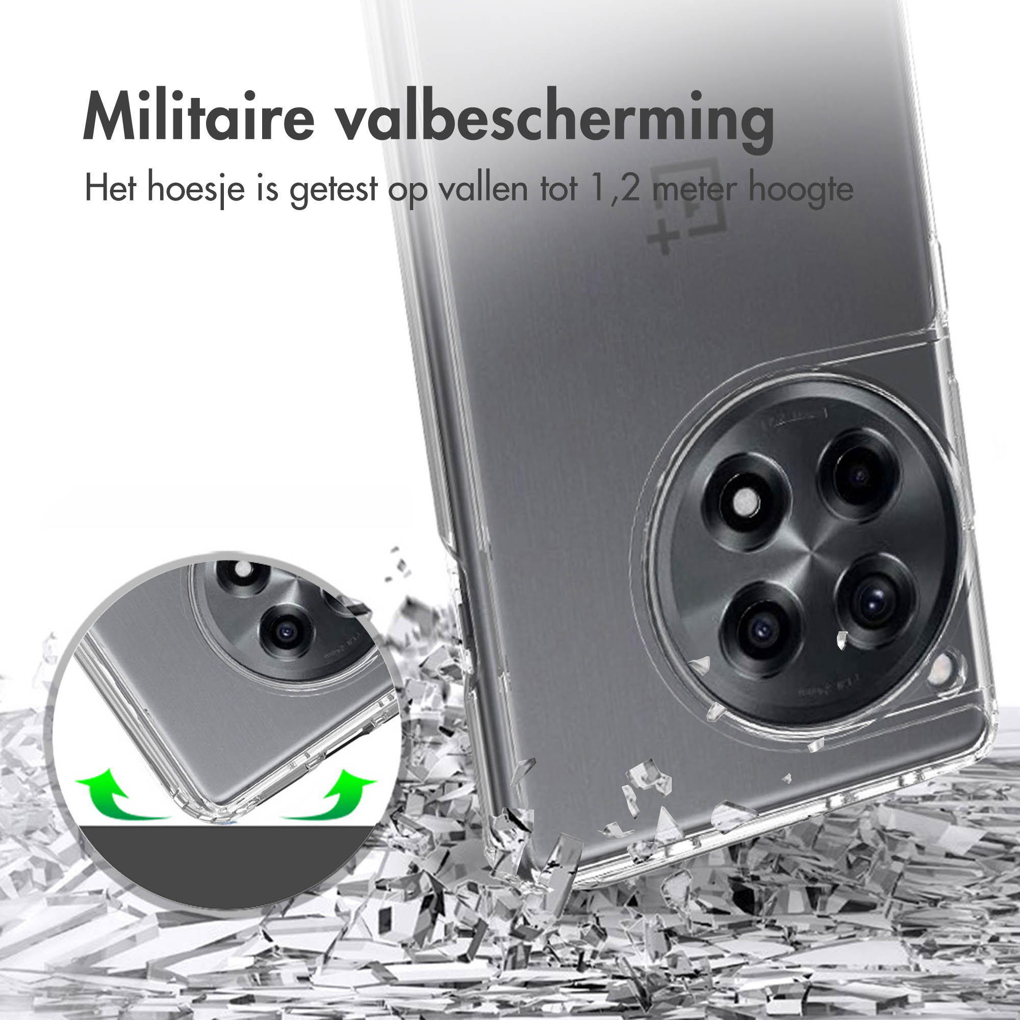 Accezz Xtreme Impact Backcover OnePlus 12R - Transparant - Afbeelding 6