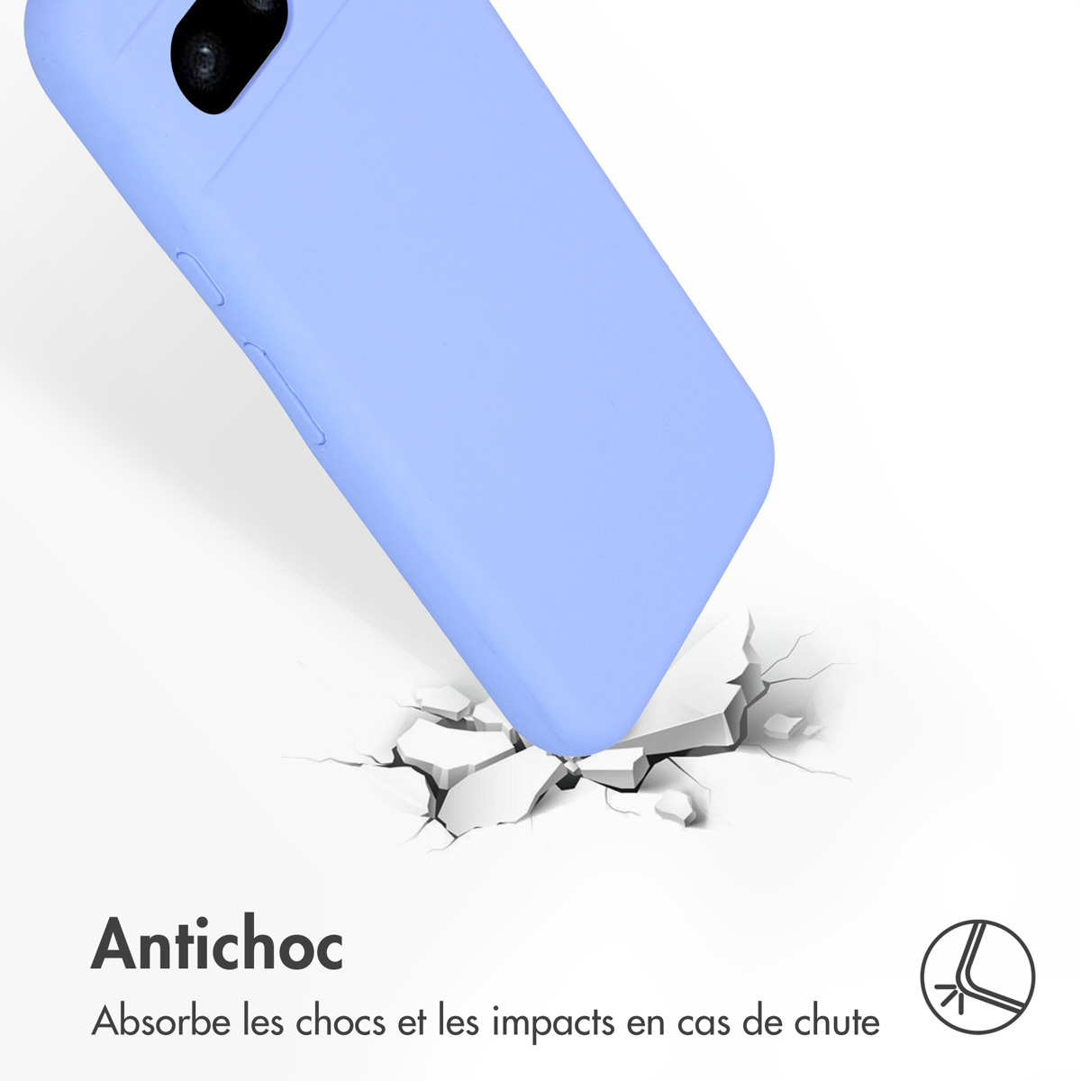 Accezz Liquid Silicone Backcover Google Pixel 8a - Paars - Afbeelding 8