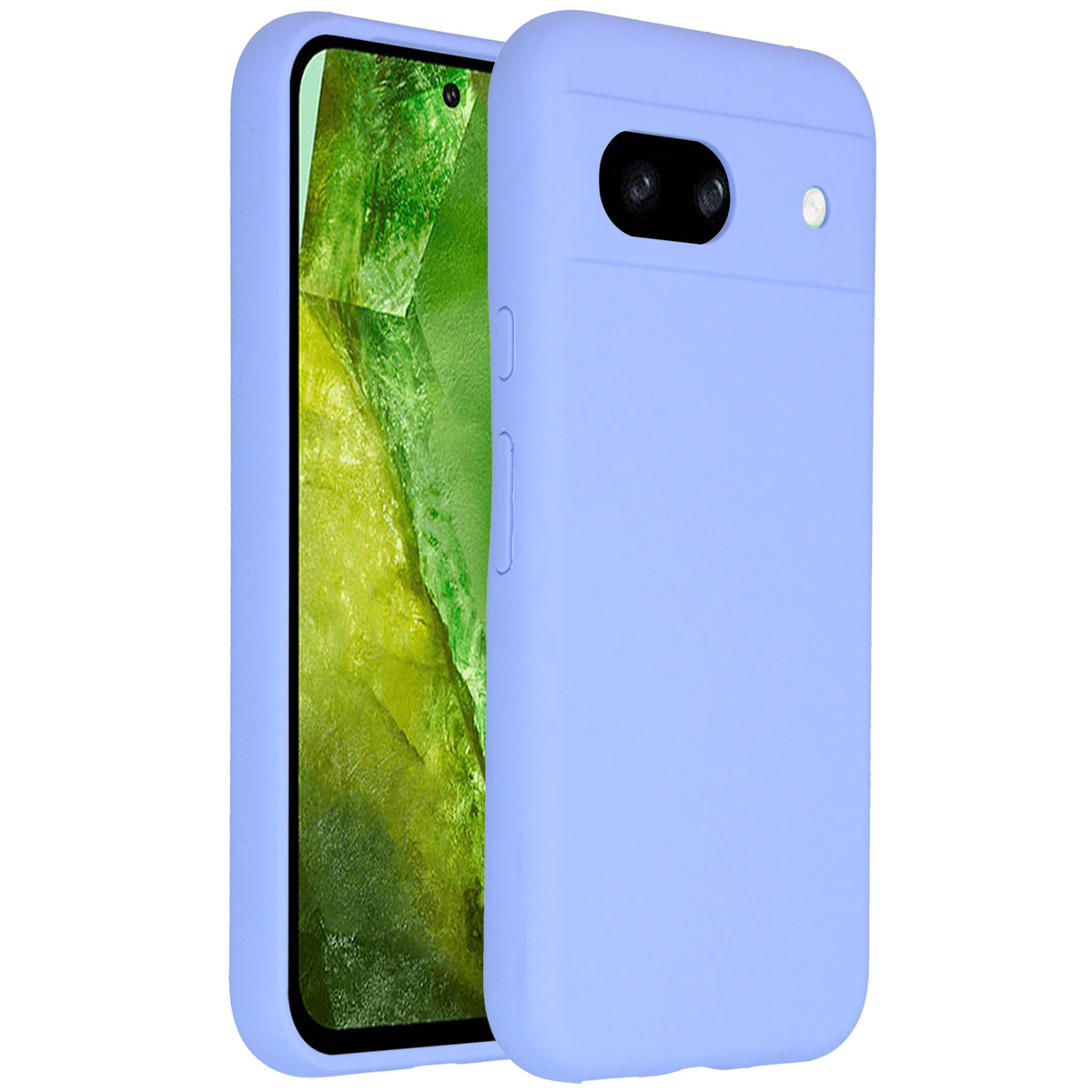 Accezz Liquid Silicone Backcover Google Pixel 8a - Paars - Afbeelding 2