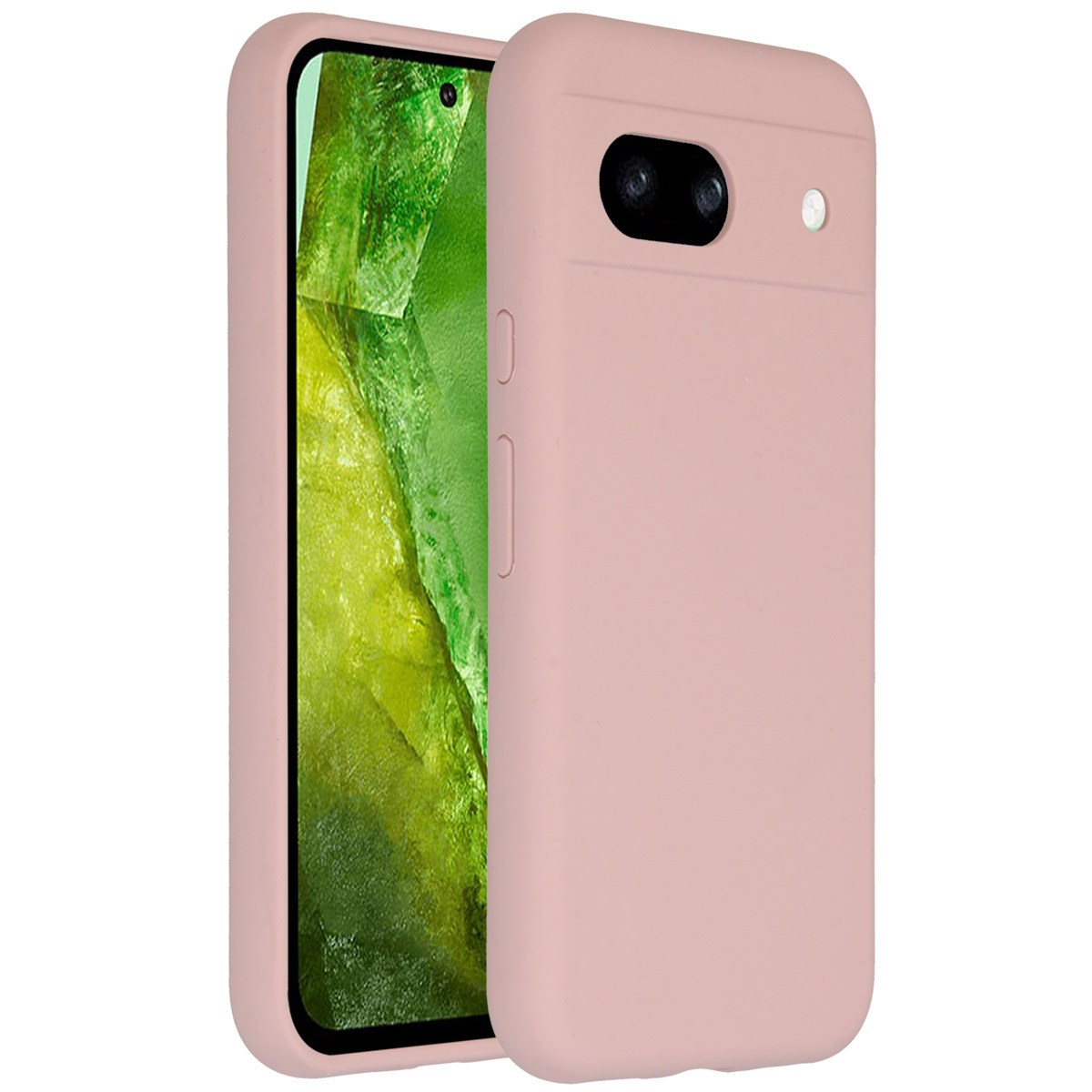 Accezz Liquid Silicone Backcover Google Pixel 8a - Roze - Afbeelding 2
