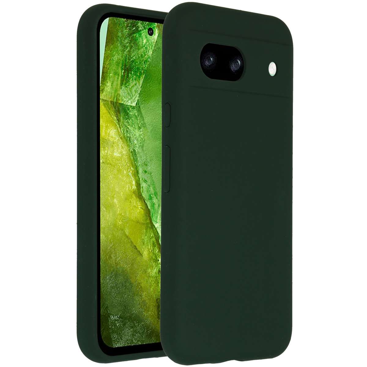Accezz Liquid Silicone Backcover Google Pixel 8a - Forest Green - Afbeelding 3
