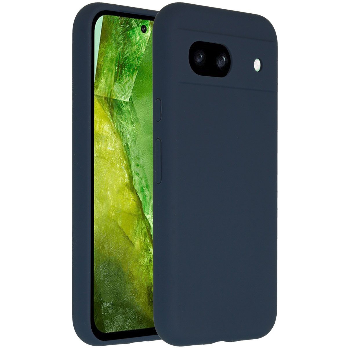 Accezz Liquid Silicone Backcover Google Pixel 8a - Donkerblauw - Afbeelding 2