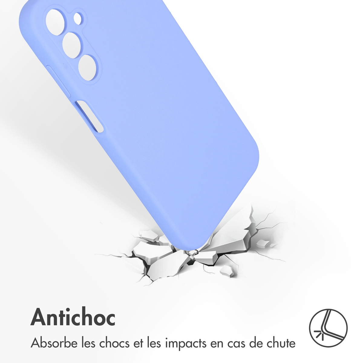 Accezz Liquid Silicone Backcover Samsung Galaxy A15 (5G/4G) - Paars - Afbeelding 8