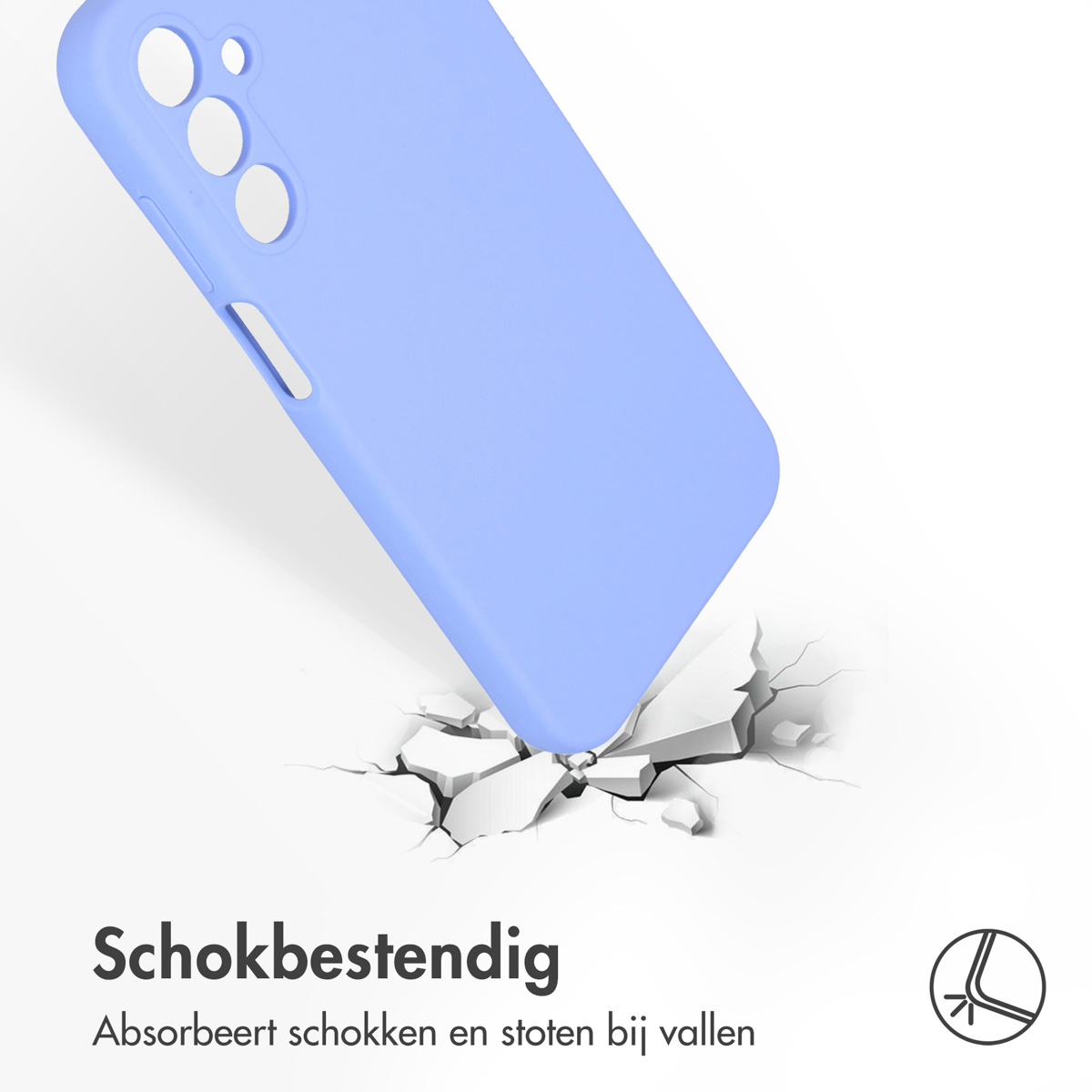 Accezz Liquid Silicone Backcover Samsung Galaxy A15 (5G/4G) - Paars - Afbeelding 10