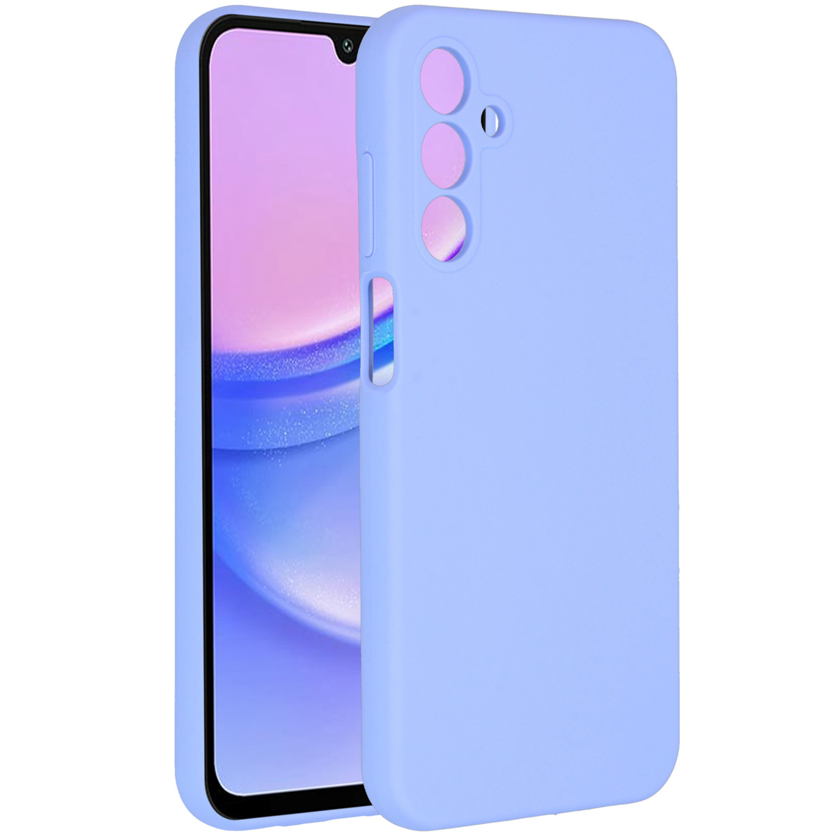Accezz Liquid Silicone Backcover Samsung Galaxy A15 (5G/4G) - Paars - Afbeelding 3