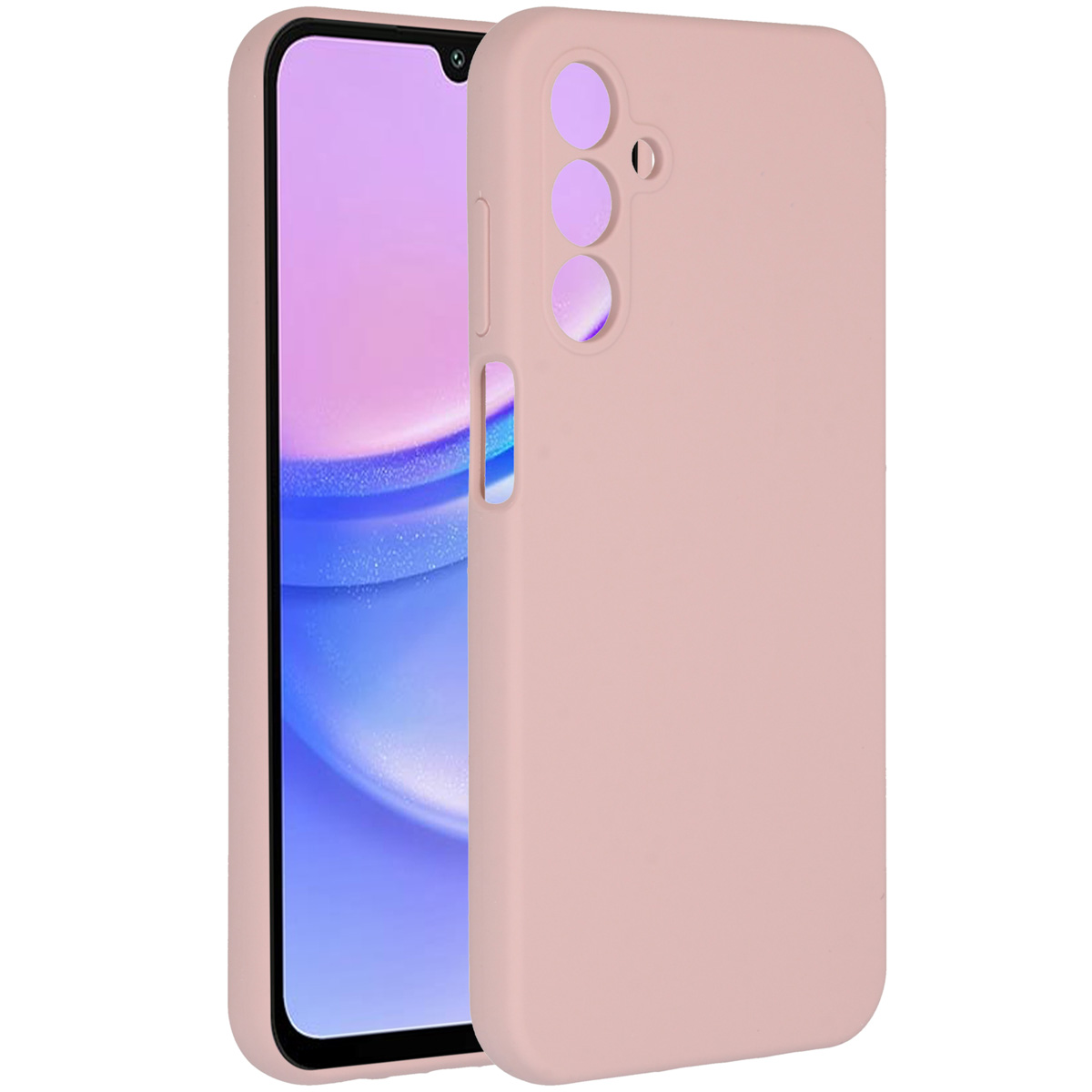 Accezz Liquid Silicone Backcover Samsung Galaxy A15 (5G/4G) - Roze - Afbeelding 2