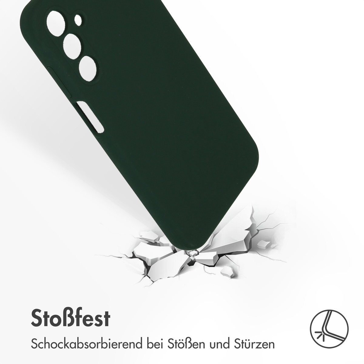Accezz Liquid Silicone Backcover Samsung Galaxy A15 (5G/4G) - Forest Green - Afbeelding 10