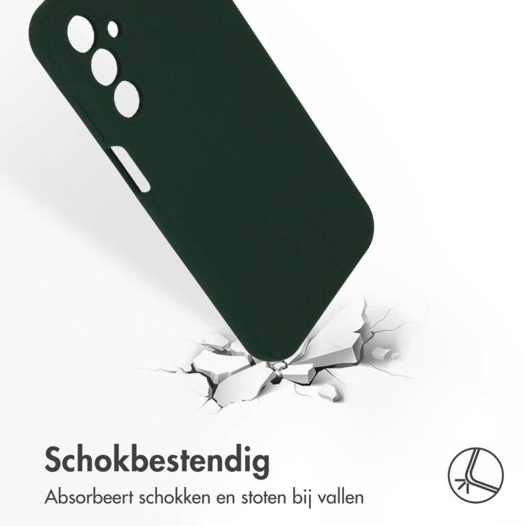 Accezz Liquid Silicone Backcover Samsung Galaxy A15 (5G/4G) - Forest Green - Afbeelding 3