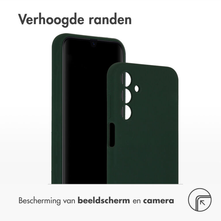 Accezz Liquid Silicone Backcover Samsung Galaxy A15 (5G/4G) - Forest Green - Afbeelding 2