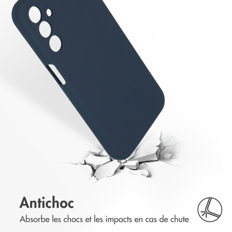 Accezz Liquid Silicone Backcover Samsung Galaxy A15 (5G/4G) - Donkerblauw - Afbeelding 5