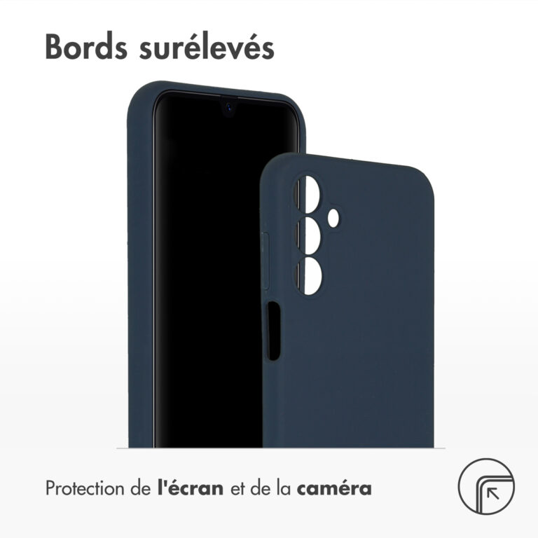 Accezz Liquid Silicone Backcover Samsung Galaxy A15 (5G/4G) - Donkerblauw - Afbeelding 6