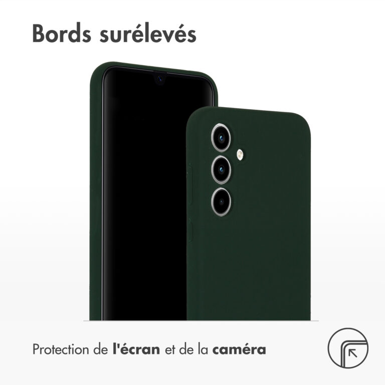 Accezz Liquid Silicone Backcover Samsung Galaxy A35 - Forest Green - Afbeelding 5