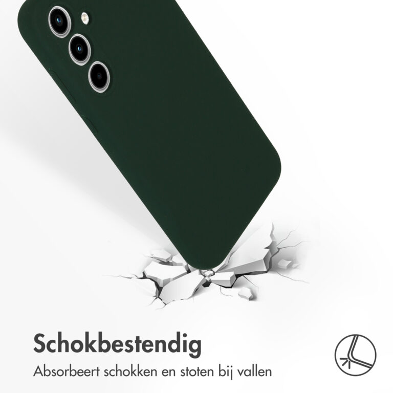 Accezz Liquid Silicone Backcover Samsung Galaxy A35 - Forest Green - Afbeelding 2