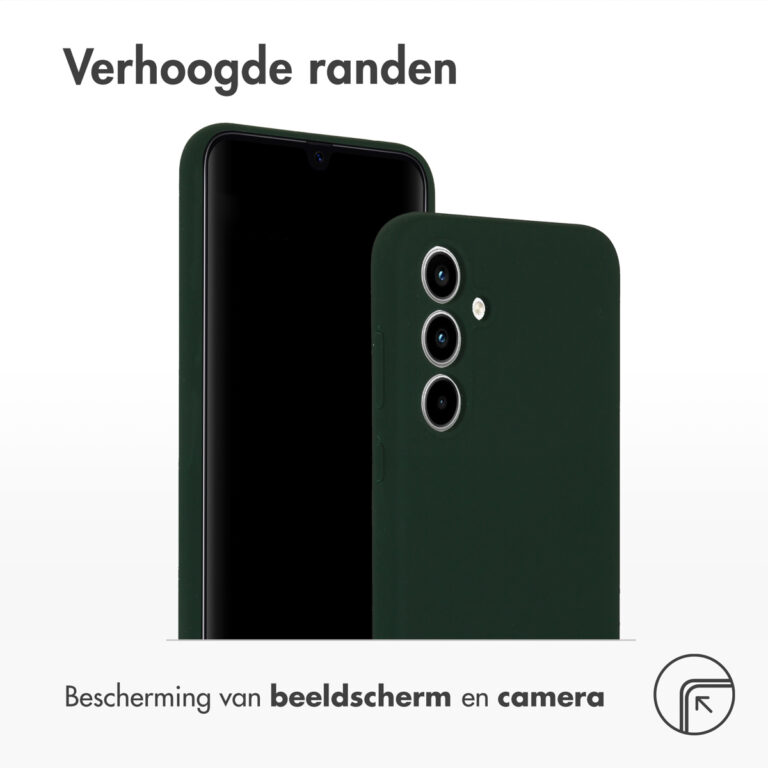Accezz Liquid Silicone Backcover Samsung Galaxy A35 - Forest Green - Afbeelding 3