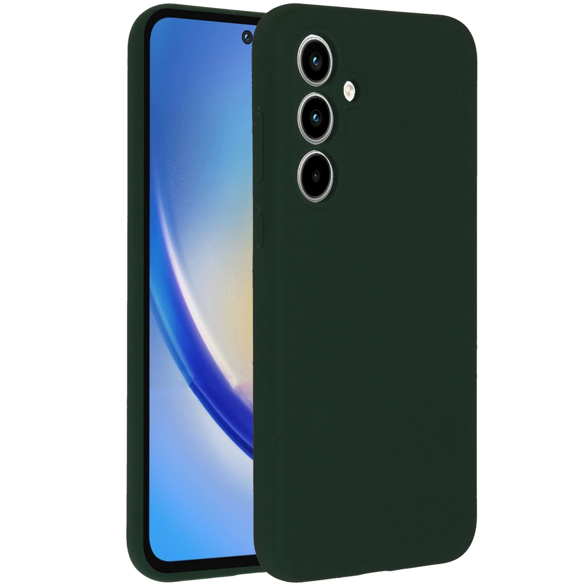 Accezz Liquid Silicone Backcover Samsung Galaxy A35 – Forest Green