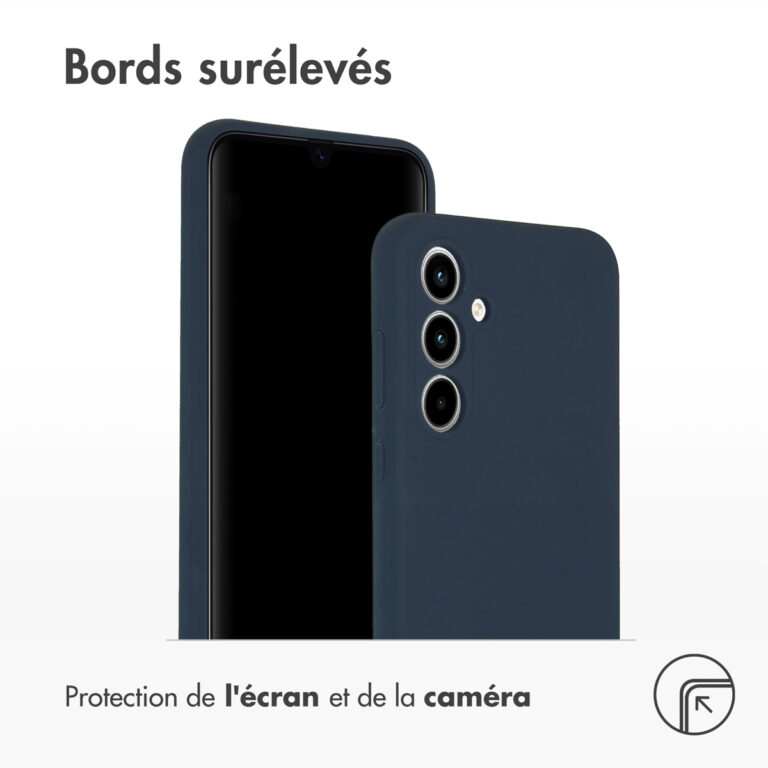 Accezz Liquid Silicone Backcover Samsung Galaxy A35 - Donkerblauw - Afbeelding 5