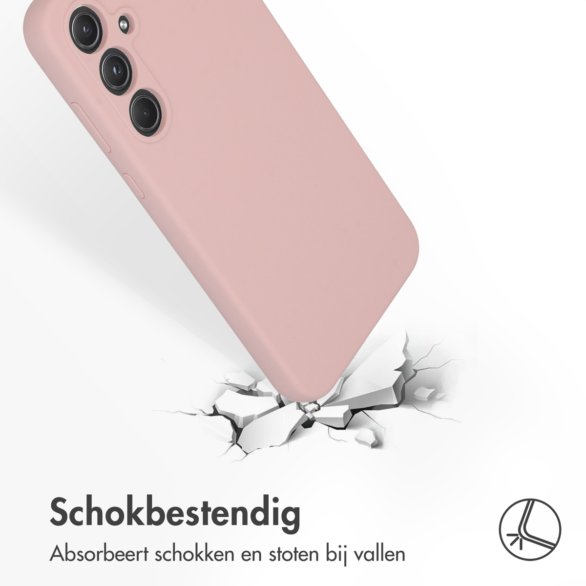 Accezz Liquid Silicone Backcover Samsung Galaxy A55 - Roze - Afbeelding 10