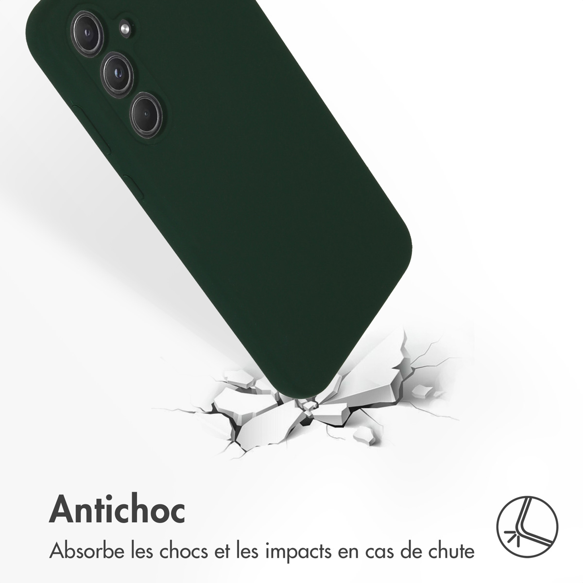 Accezz Liquid Silicone Backcover Samsung Galaxy A55 - Forest Green - Afbeelding 10