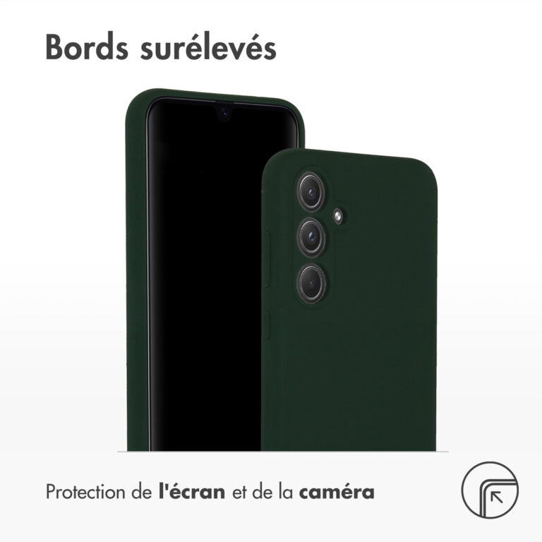 Accezz Liquid Silicone Backcover Samsung Galaxy A55 - Forest Green - Afbeelding 6