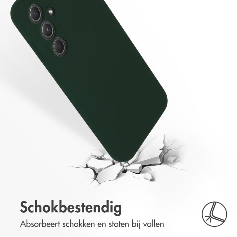 Accezz Liquid Silicone Backcover Samsung Galaxy A55 - Forest Green - Afbeelding 3