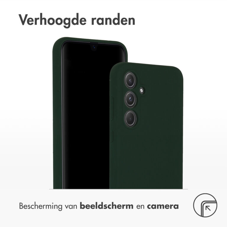 Accezz Liquid Silicone Backcover Samsung Galaxy A55 - Forest Green - Afbeelding 2