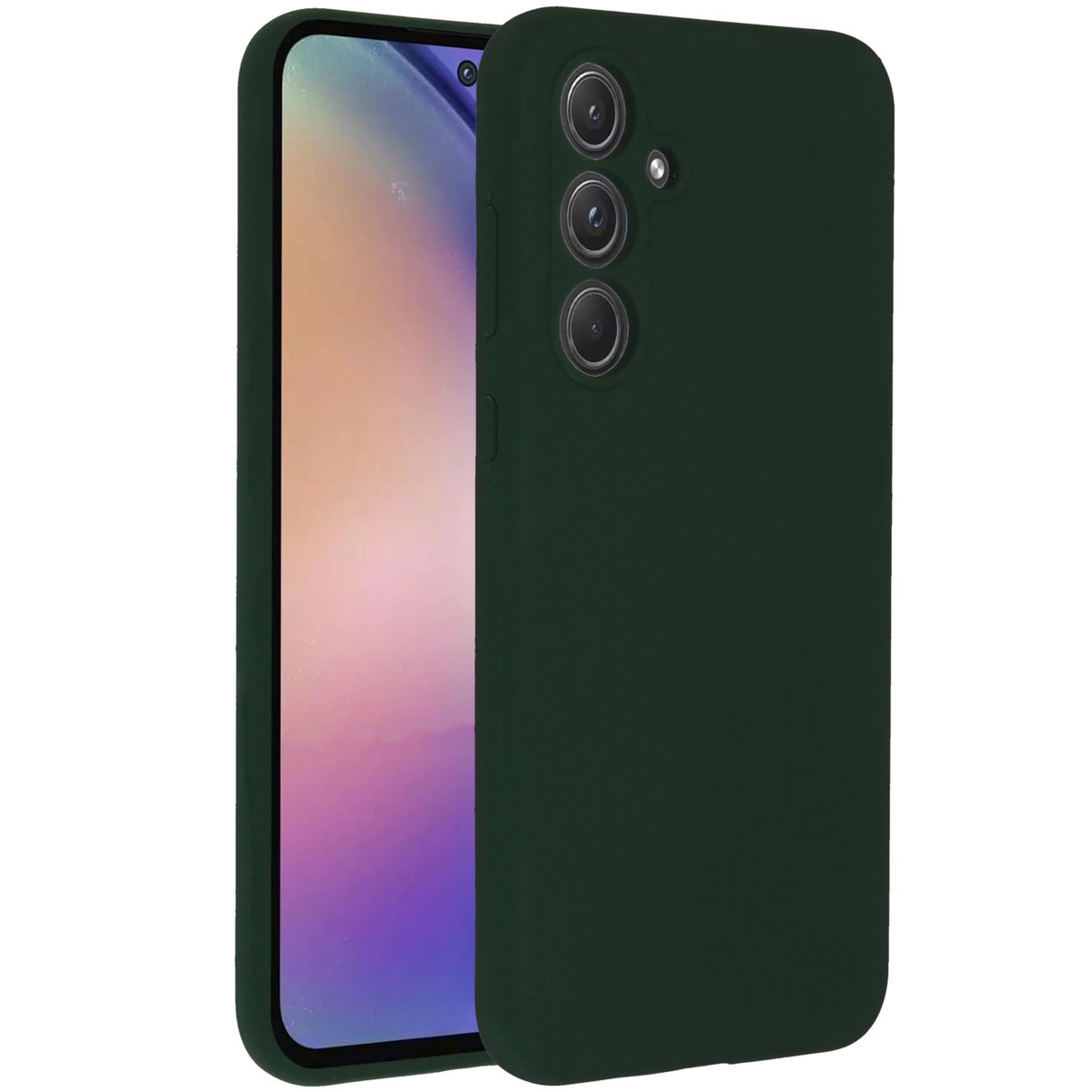 Accezz Liquid Silicone Backcover Samsung Galaxy A55 - Forest Green - Afbeelding 3