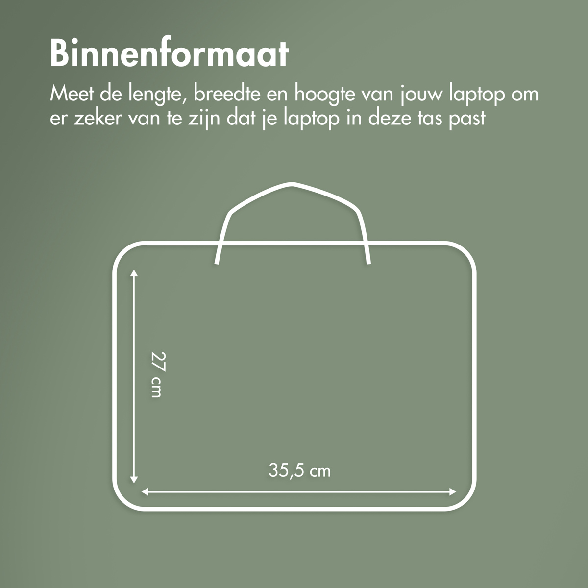 Accezz Leather Laptoptas 16 inch - Zwart - Afbeelding 9