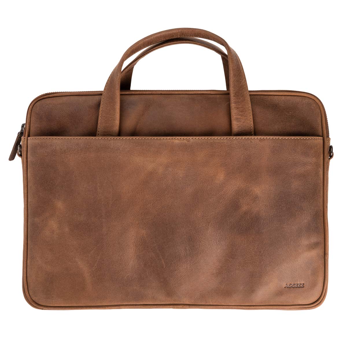 Accezz Leather Laptoptas 16 inch – Cognac