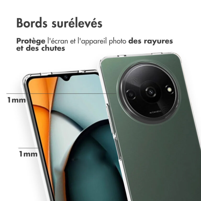 Accezz Clear Backcover Xiaomi Redmi A3 - Transparant - Afbeelding 7