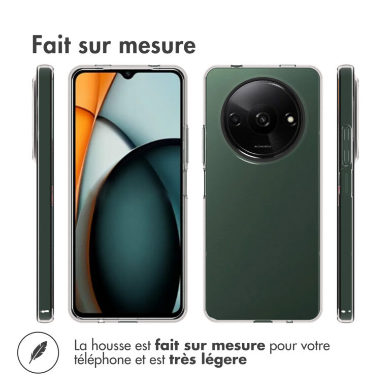 Accezz Clear Backcover Xiaomi Redmi A3 - Transparant - Afbeelding 8