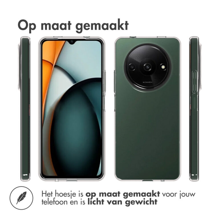 Accezz Clear Backcover Xiaomi Redmi A3 - Transparant - Afbeelding 3