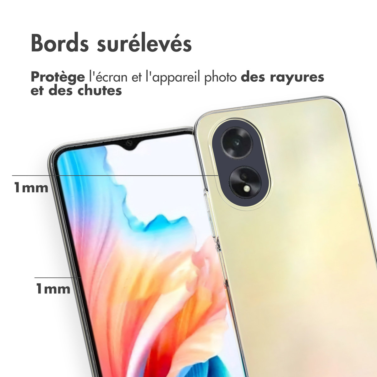 Accezz Clear Backcover Oppo A18 / Oppo A38 - Transparant - Afbeelding 8