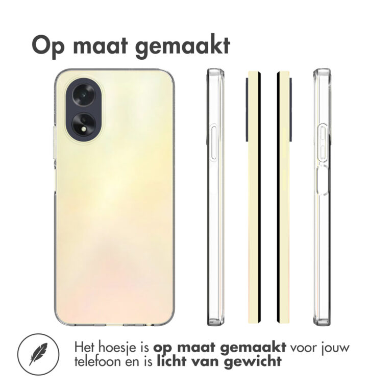 Accezz Clear Backcover Oppo A18 / Oppo A38 - Transparant - Afbeelding 3
