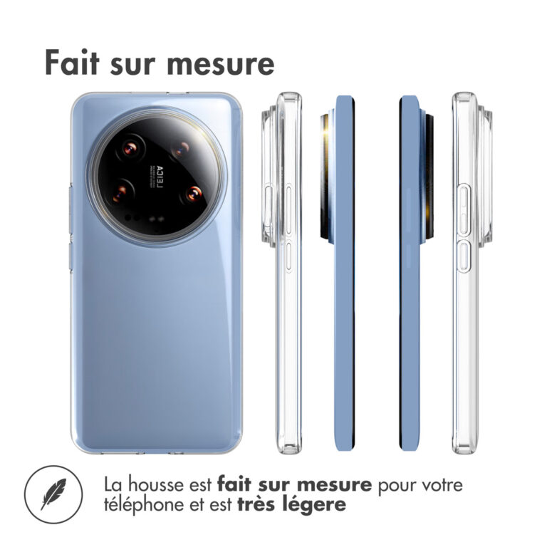 Accezz Clear Backcover Xiaomi 14 Ultra - Transparant - Afbeelding 9