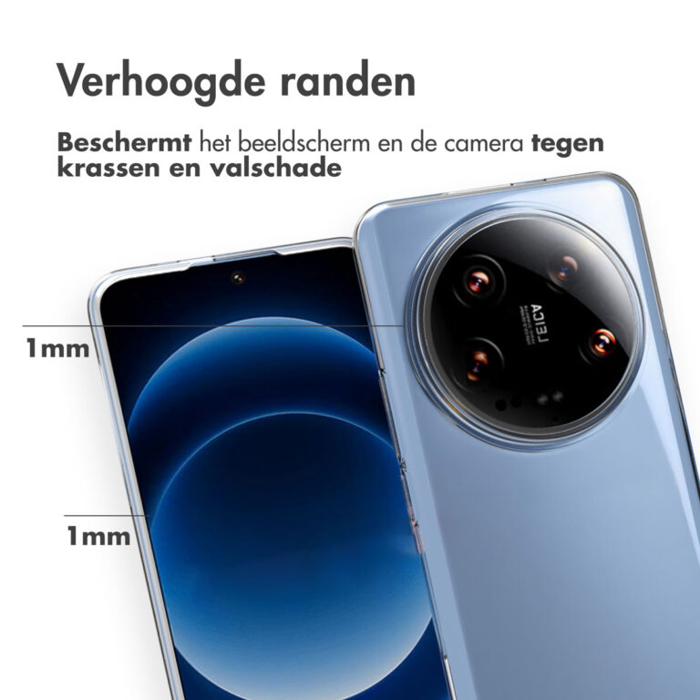 Accezz Clear Backcover Xiaomi 14 Ultra - Transparant - Afbeelding 5