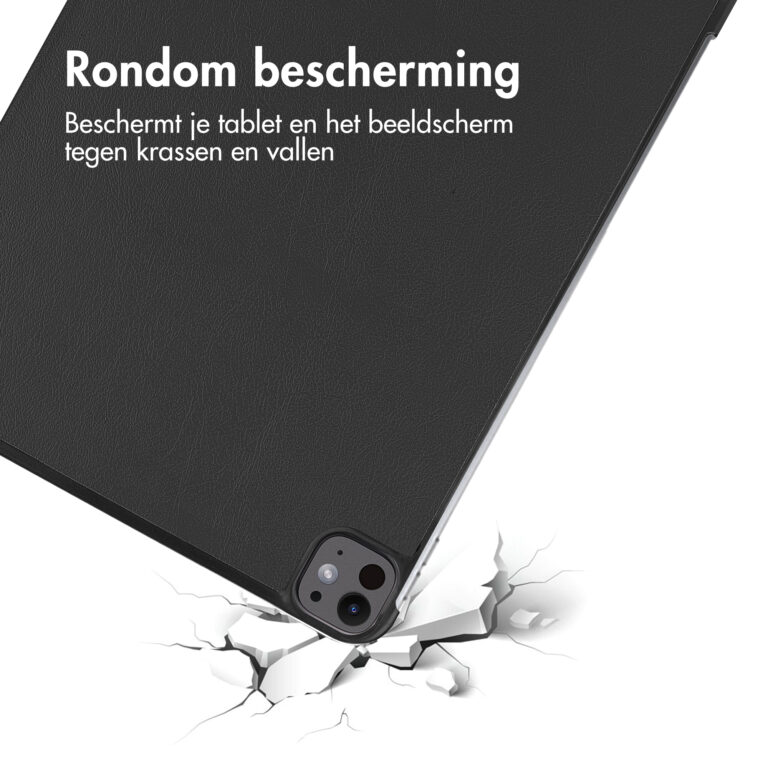 Accezz Trifold Bookcase Apple iPad Pro 13 (2024) M4 - Zwart - Afbeelding 9