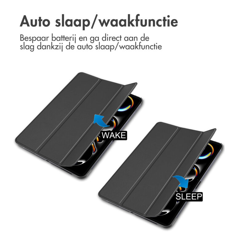 Accezz Trifold Bookcase Apple iPad Pro 11 (2024) M4 - Zwart - Afbeelding 9