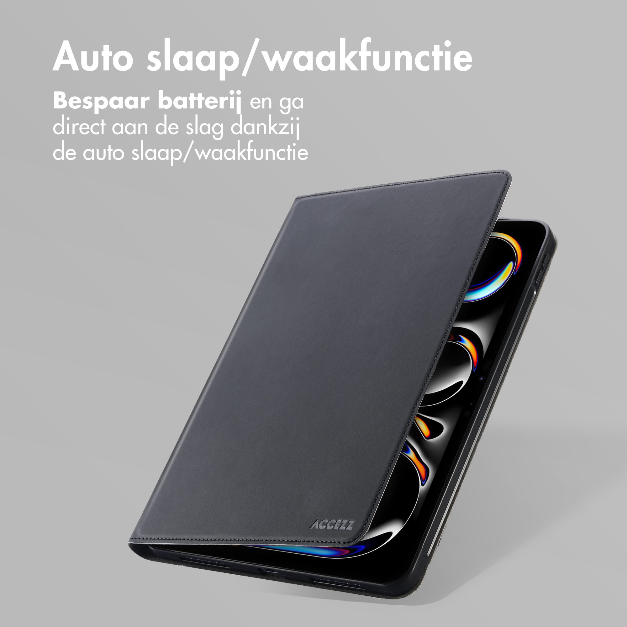 Accezz Classic Tablet Case Apple iPad Pro 13 (2025) M5 / (2024) M4 - Zwart - Afbeelding 10