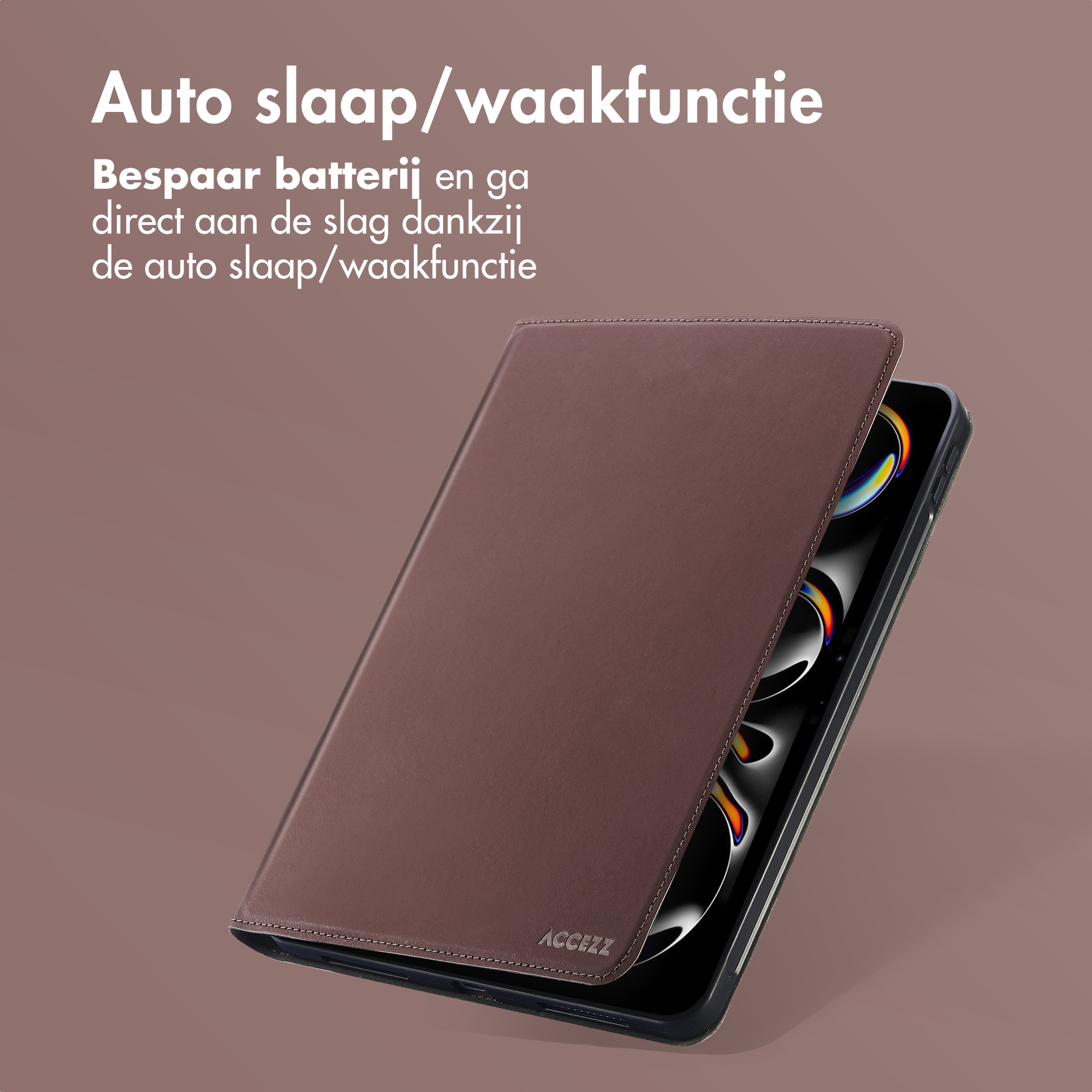 Accezz Classic Tablet Case Apple iPad Pro 13 (2025) M5 / (2024) M4 - Bruin - Afbeelding 10