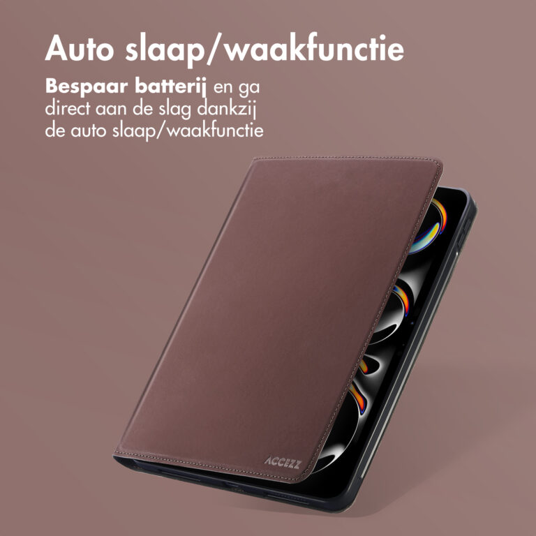 Accezz Classic Tablet Case Apple iPad Pro 13 (2024) M4 - Bruin - Afbeelding 10